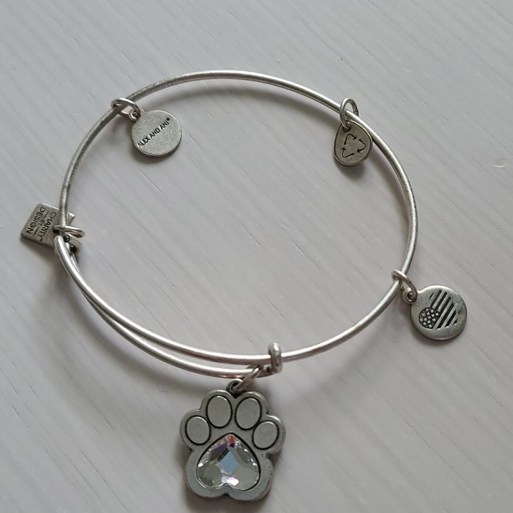 Alex and Ani Dog Charm Bracelet